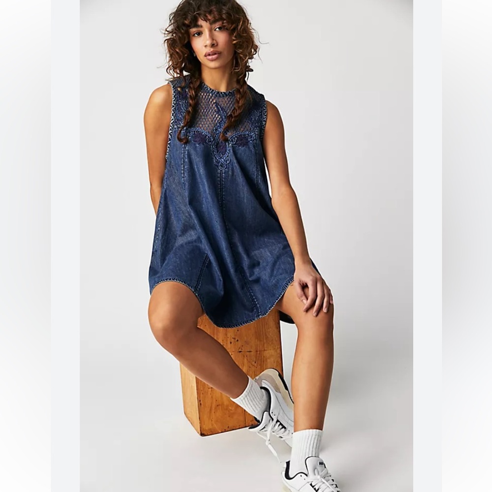 Free People Love Story Mini Dress Size M